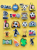 9/16/20PCS Football Sports Shoe Charms Set, PVC Shoe Decorations, Shoe Accessories, Gift Idea For Birthday Christmas Halloween Party Favors