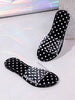 Vintage Style Transparent Polka Dot One-Strap Slide Sandals For Women, Summer Daily Wear, Shopping, Black With White Dots, Flat Sole, Open Toe, Casual Slippers (Runs Half Size Large)