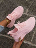 Women's Lightweight Breathable Casual Sports Shoes, Comfortable Running Fitness Sneakers, White Versatile Sneakers Suitable For All Seasons